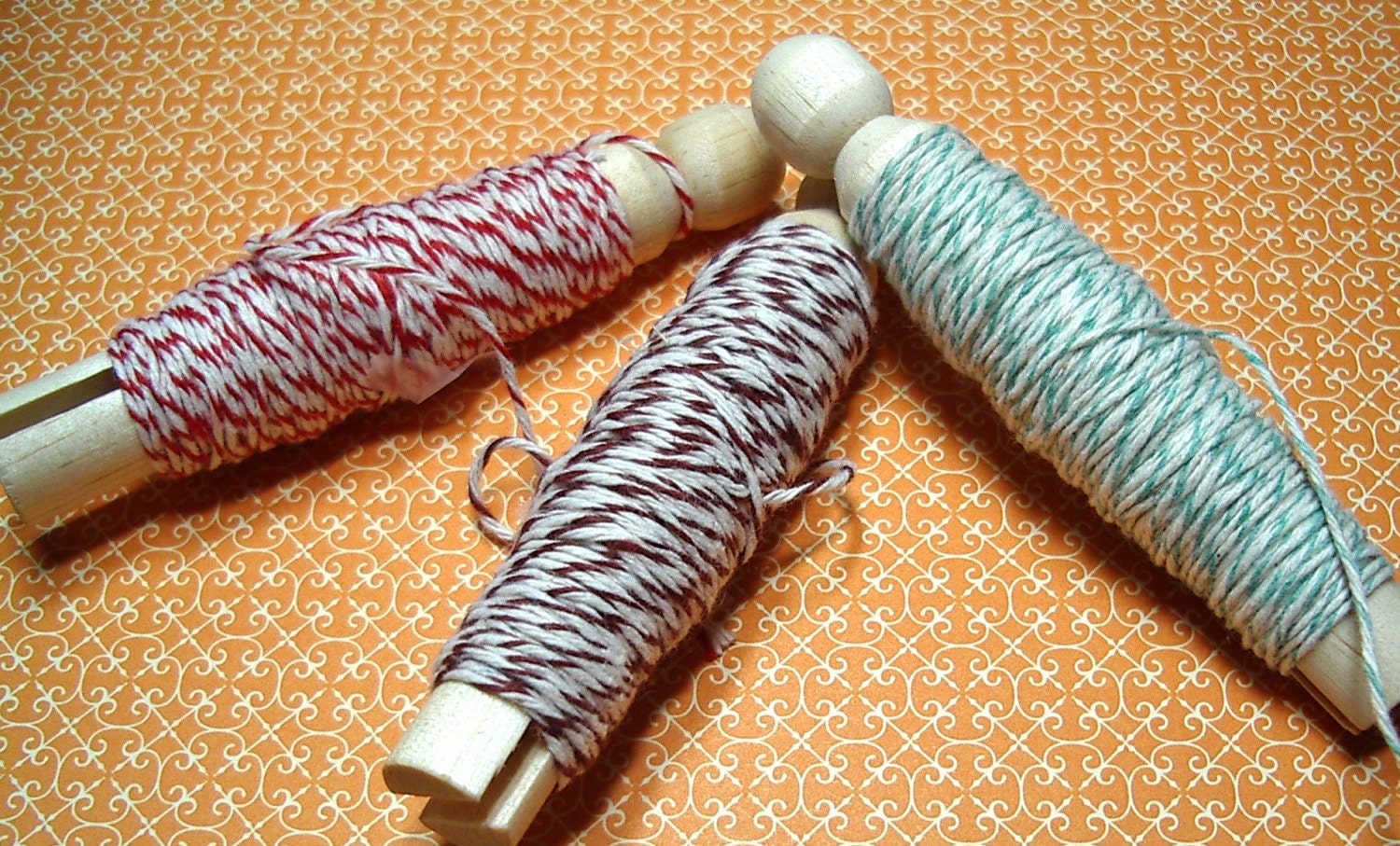 Bakers Twine - set of Three Colors - 4-ply Twine - 30 Yards Total