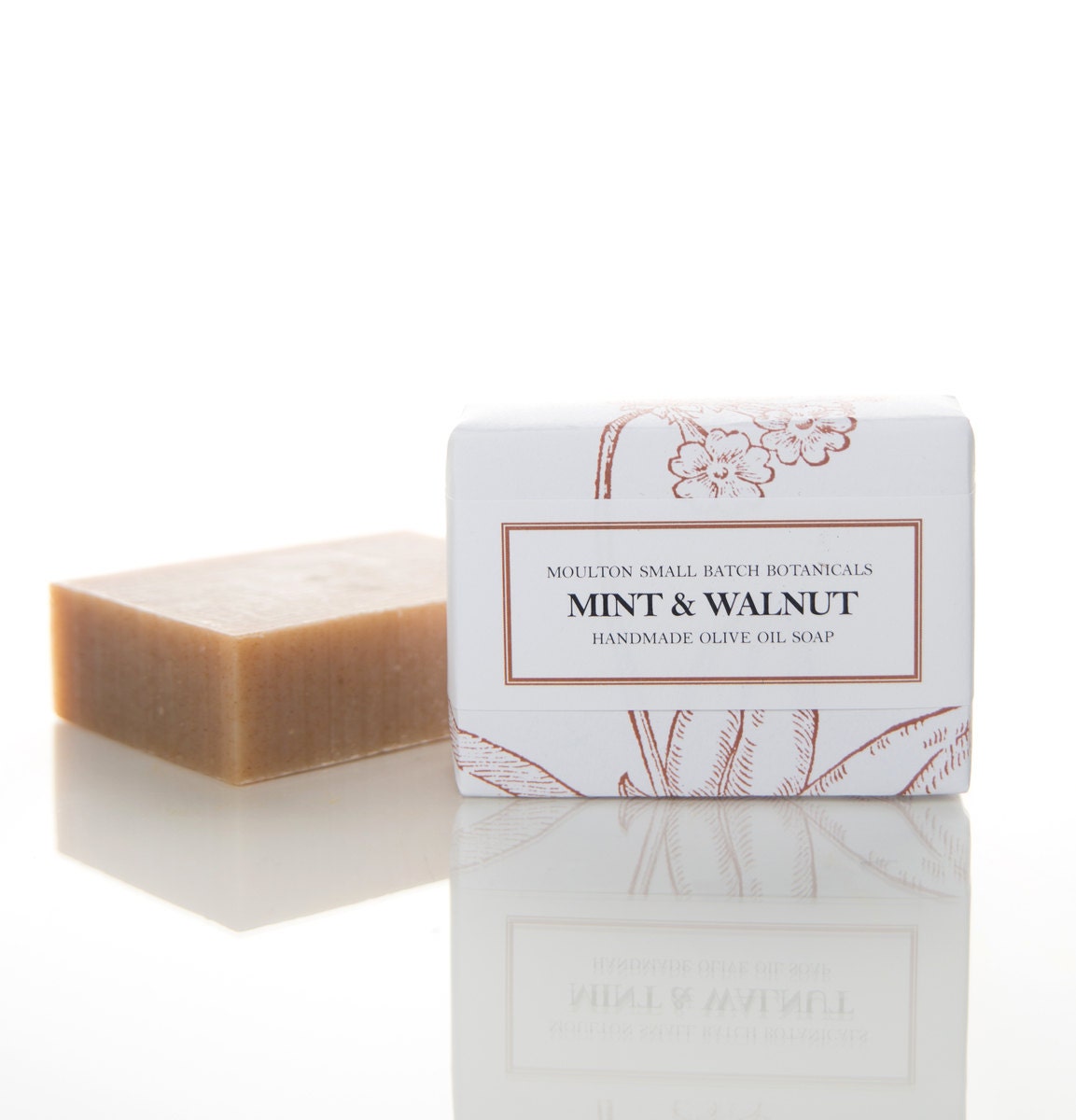 Small batch essential oil Mint & Walnut soap