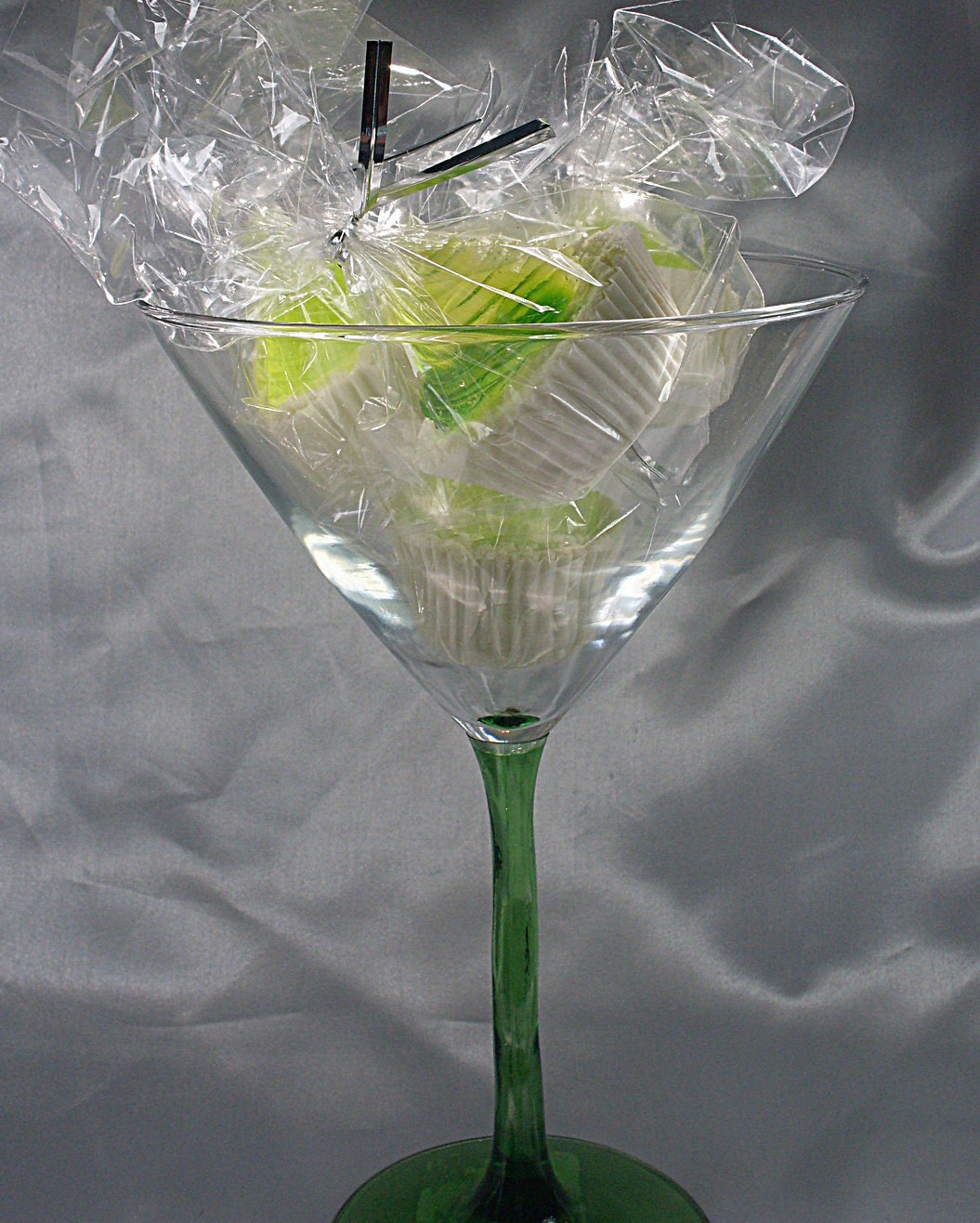 Martini Glass With Bath Bombs