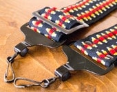 Vintage Camera Strap- Red & Yellow Woven Hippie