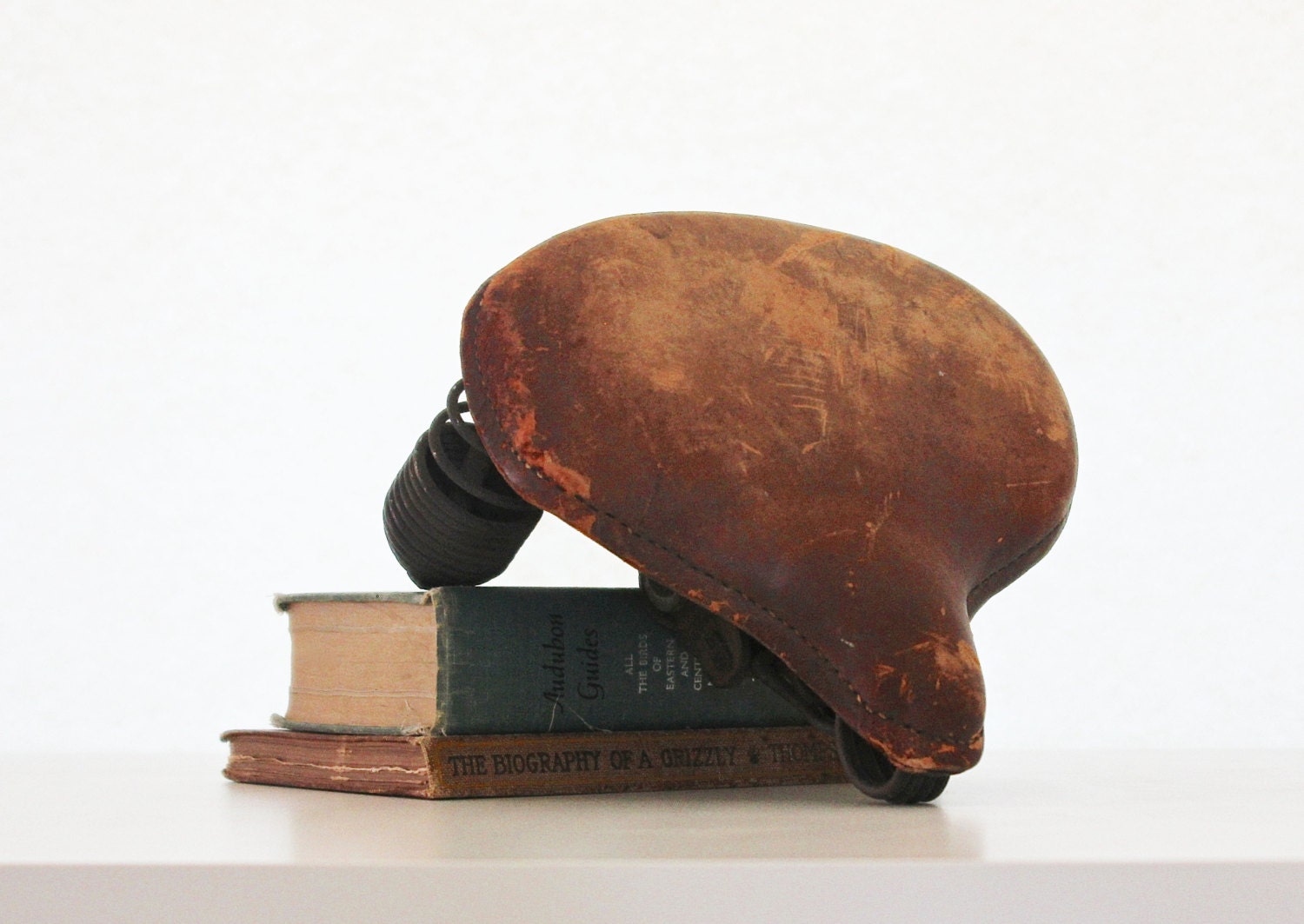 Ride on This - Vintage Leather Bicycle Seat - Men - For Him - Father's Day - Dad - Summer - Antique - Brown - Home Decor - Bike