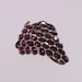 Vintage 1930-40 Purple Rhinestone Grape Cluster Dress, Scarf Clip