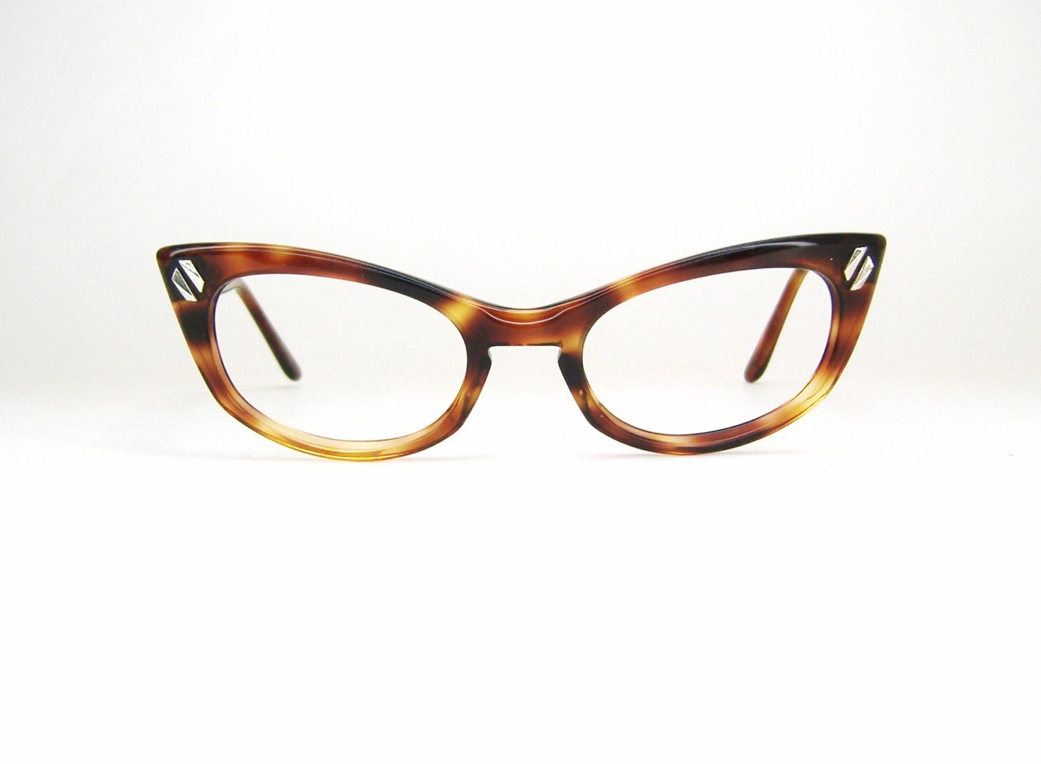 Vintage 50s Tortoise Cat eye Eyeglasses Sunglasses Art Craft Frame