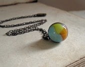 Vintage Marble Necklace One of a Kind