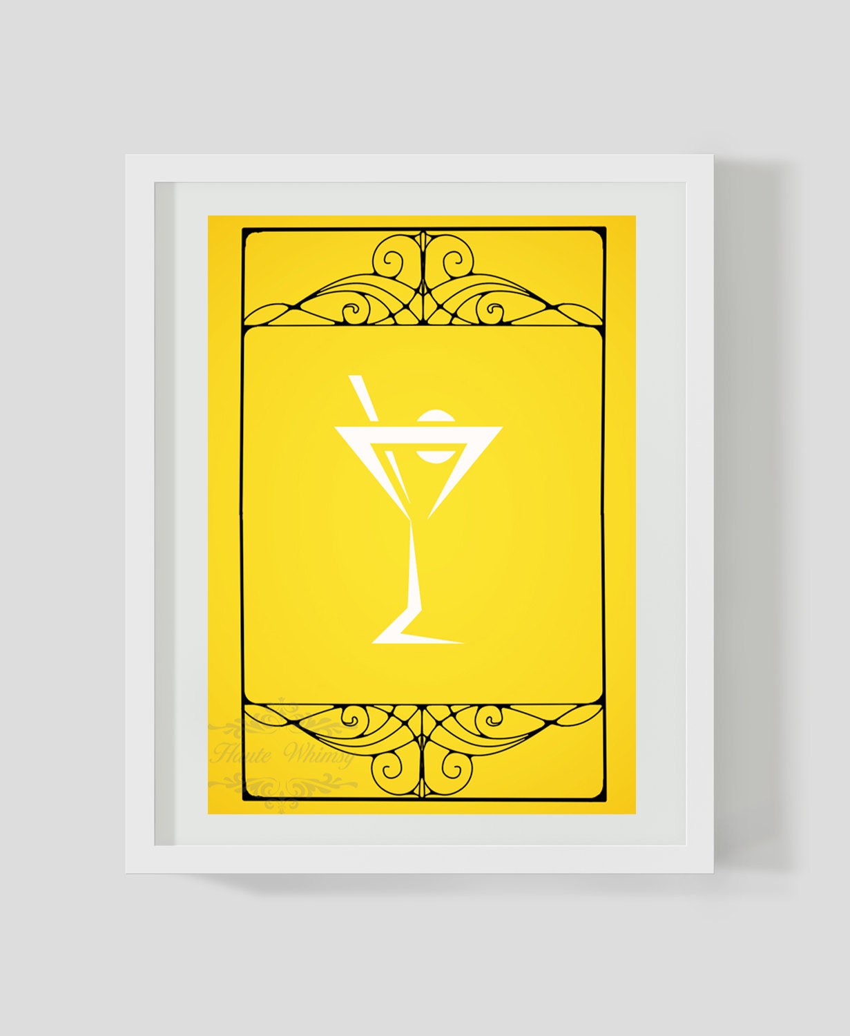 Art Nouveau Martini 5x7 art print