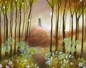 A fairytale  art print. Golden by Amanda Clark