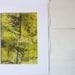 Original Monoprint   5 x 7 - Citron Moon