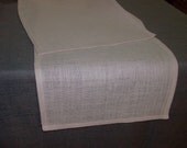 Reserved listing for amyhertz1 Burlap blush  color table runners  Hand wash