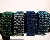 Custom Made to Order Stretchy Chainmail Bracelet, Choose Your Own Colors Unique Chainmaille Bracelet