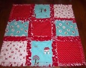 Little Red Riding Hood Security Blanket / Raggedy Quilt