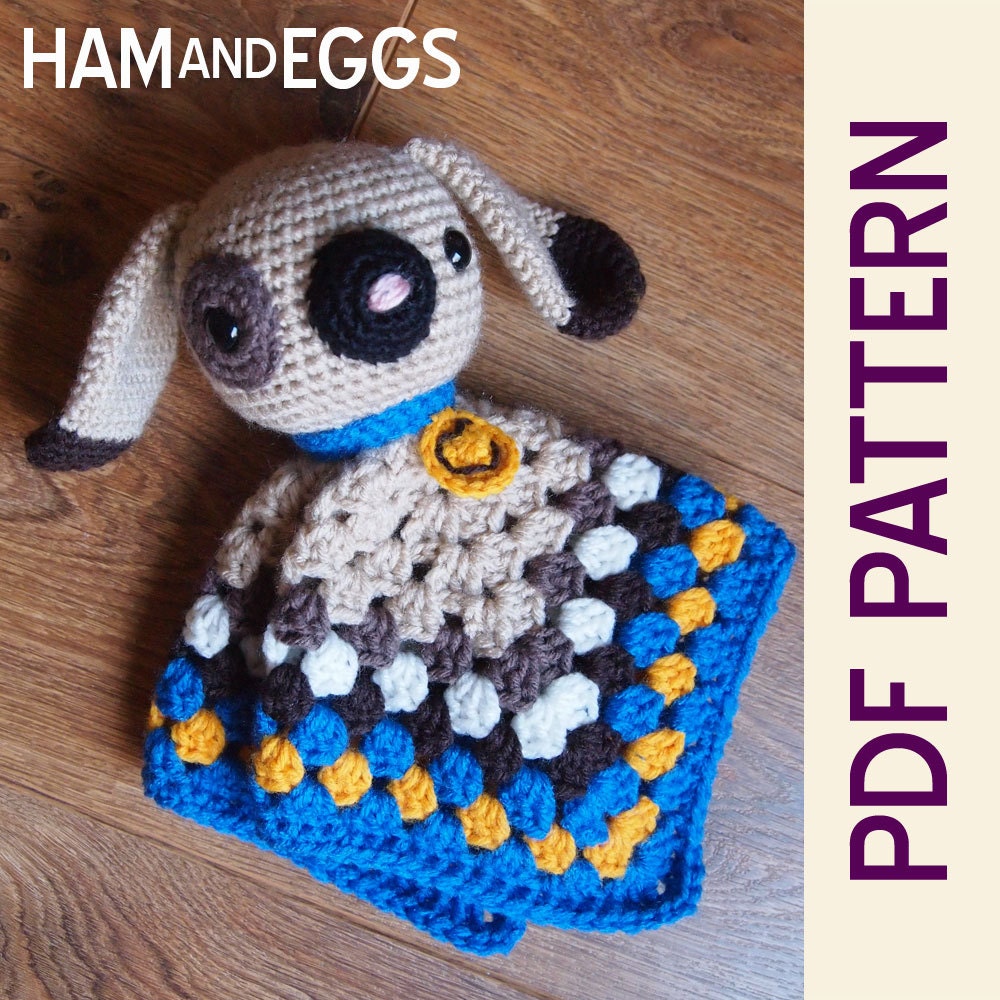 Amigurumi Puppy Dog Security Blanket Lovey PDF Crochet Pattern
