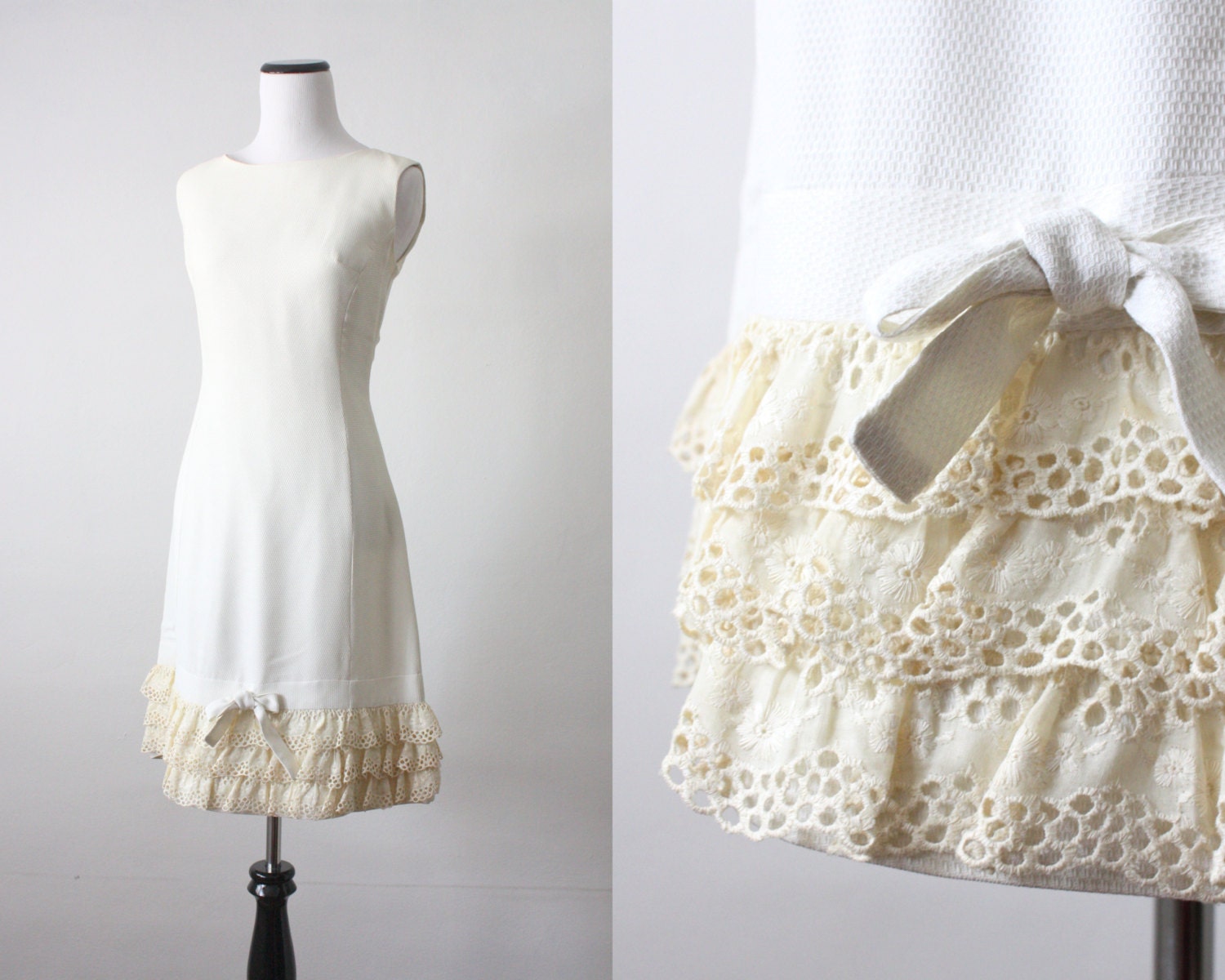 1960's modern lace day dress