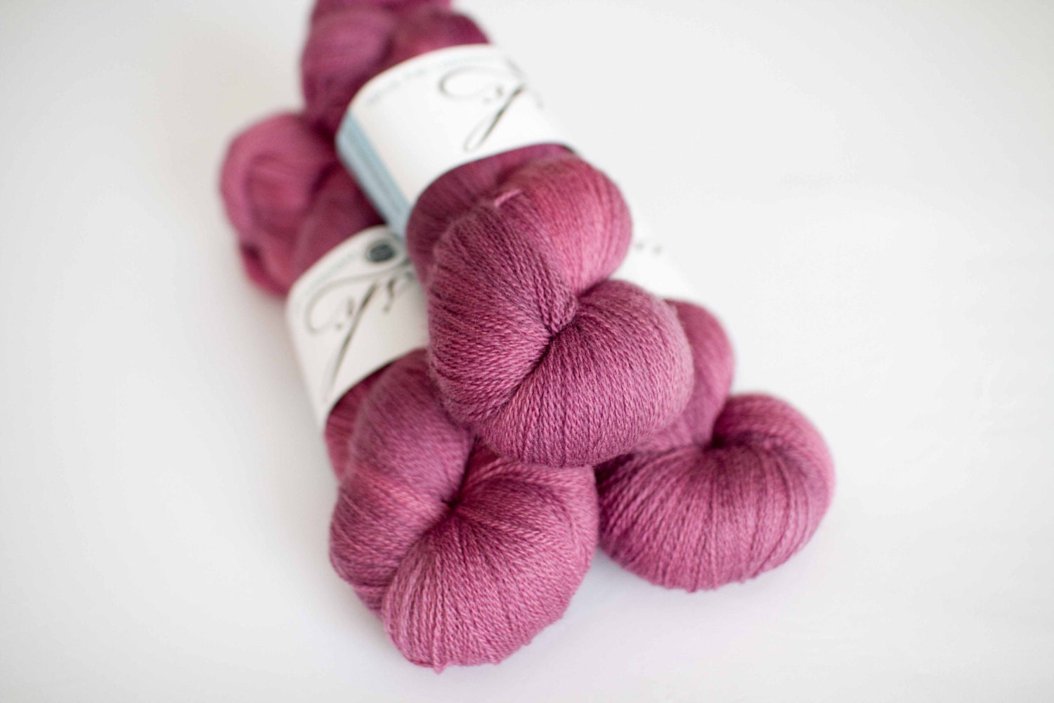 superwash merino lace 'plum'