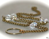 Deco Eyeglass Chain. Leash. Lanyard. Antique Brass.