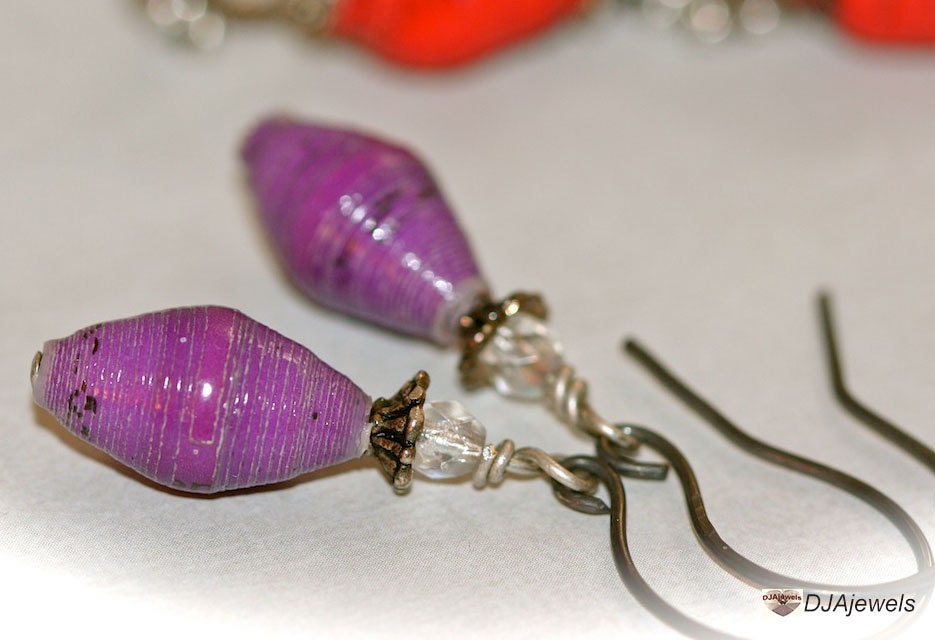 African Fair Trade Beaded Earrings