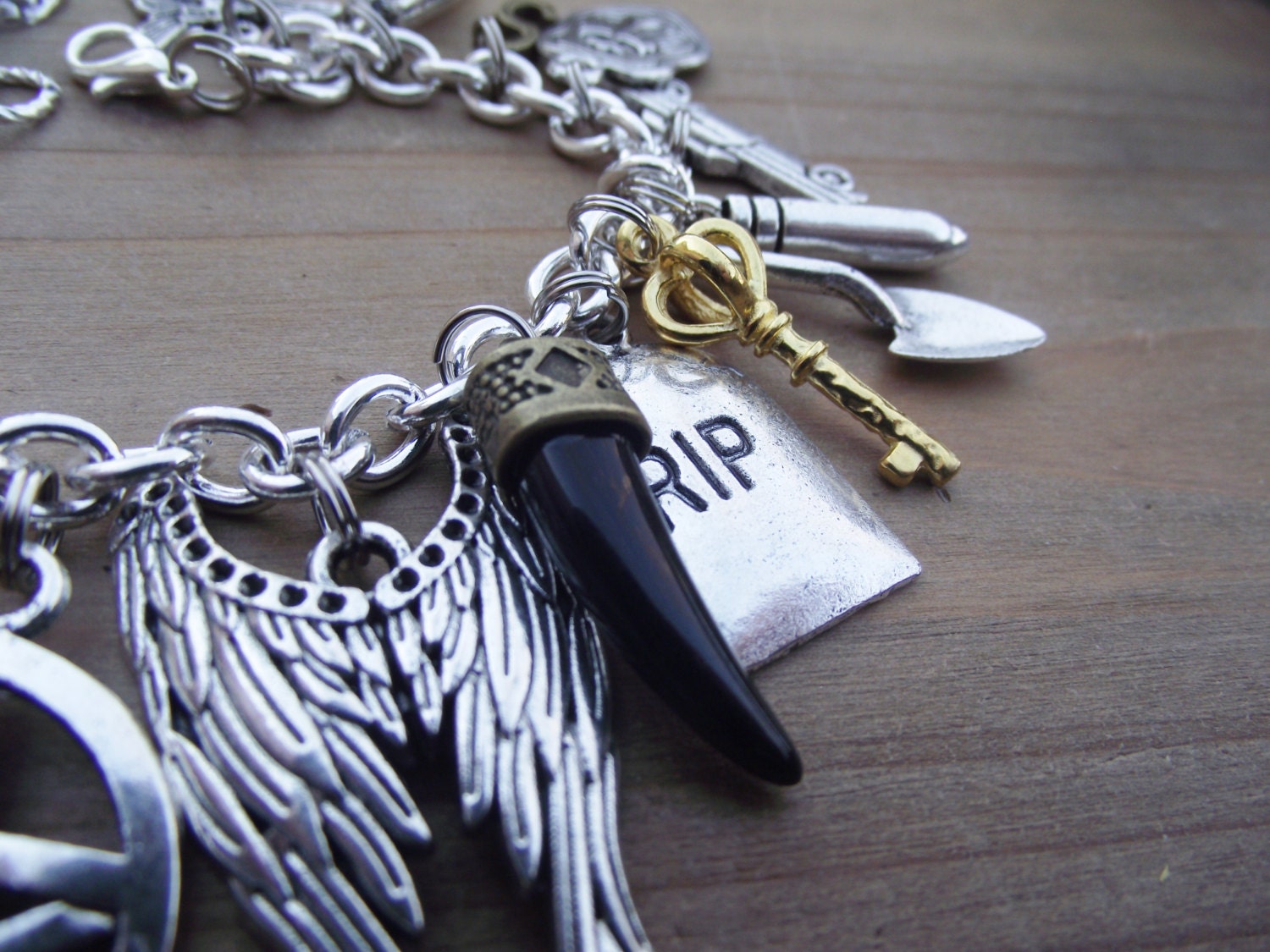 Back in stock -Supernatural Inspired Charm Bracelet