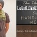 Brush Rabbit triblend tshirt - eco friendly brown ink screenprint on slim fit coffee crew neck - mens sizes XS, S, M, L, XL