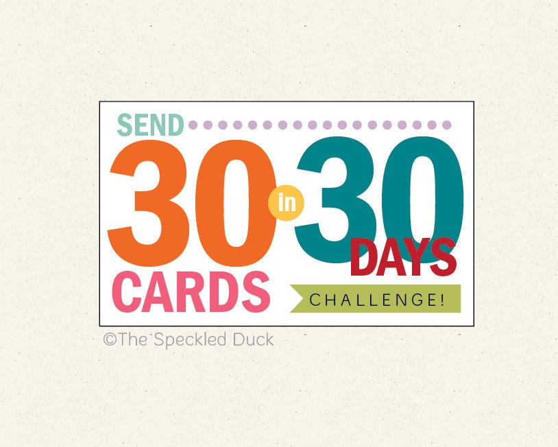 Send 30 Cards in 30 Days - April Challenge