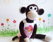 Crochet Monkey Matilda  Toy, Amigurumi