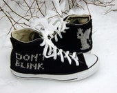 Doctor Who Weeping Angels Knit Chucks