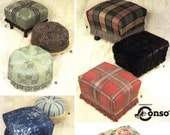 Home Decor Sewing Pattern Ottomans & Footstools Simplicity 9556 UNCUT