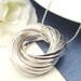 Silver Danish Love Knot Necklace - Long Necklace Eternal Love