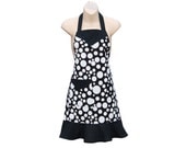 Ladies apron in Polka Dot Fabric