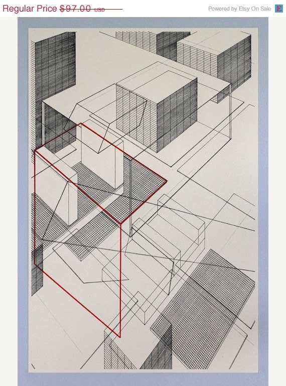 Grid objects 2, silkscreen print