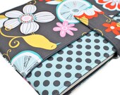 Macbook Laptop Sleeve with Pocket -- Tweet Birdie Tweet  -- 11 13 Inch -- MADE TO ORDER
