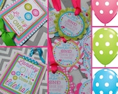 Cute as a Button Birthday Party Decorations Package - Sew Cute