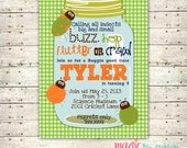 Digital Custom Bug themed birthday Invitation Il_170x135