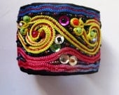 Beaded and Braided Cuff Bracelet