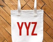 Tote Bag/ YYZ Airport Code silk screen