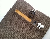 iPad Mini Sleeve iPad Mini Case Cover Padded with Pocket - Herringbone