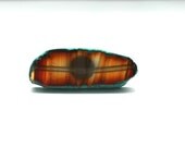 Long agate slice ring