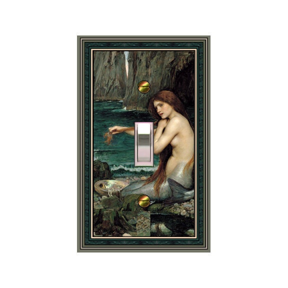 Mrs. Butler Switchplate - Waterhouse Mermaid   1591x-t1