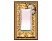 mrs. butler switchplate: Cameo on Paisley Design ROCKER  1574a-k1