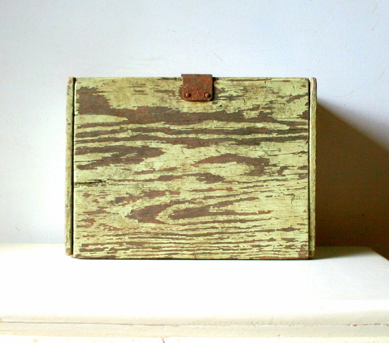 Very Distressed Primitive Wood Box