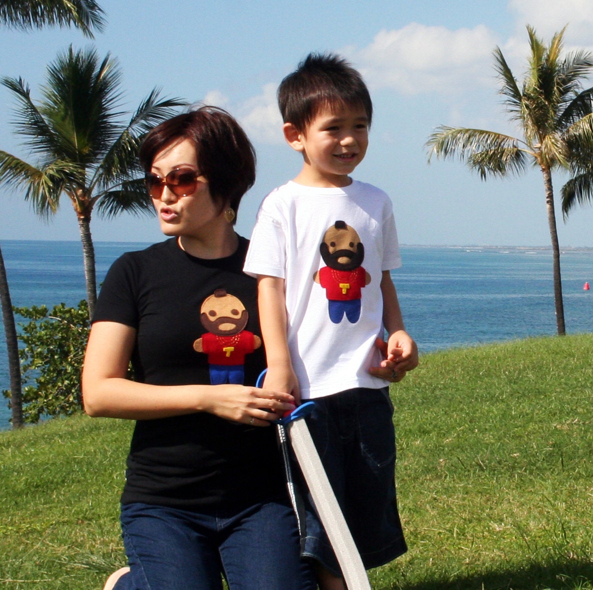 Looks Like Mr. T... Woman & Toddler T-Shirts Combo