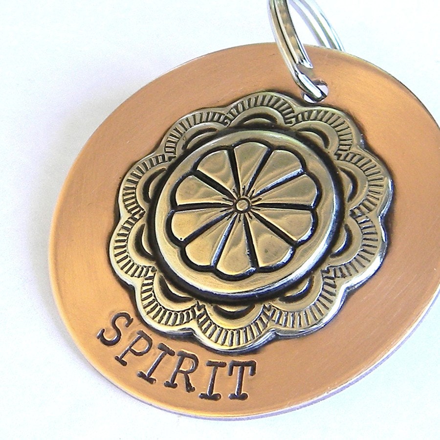 Large Dog Tag or Halter Tag - ID Tag For Your Big Dog or Horse in Copper and Silver