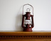Vintage Railroad Lantern in Red by Globe Brand
