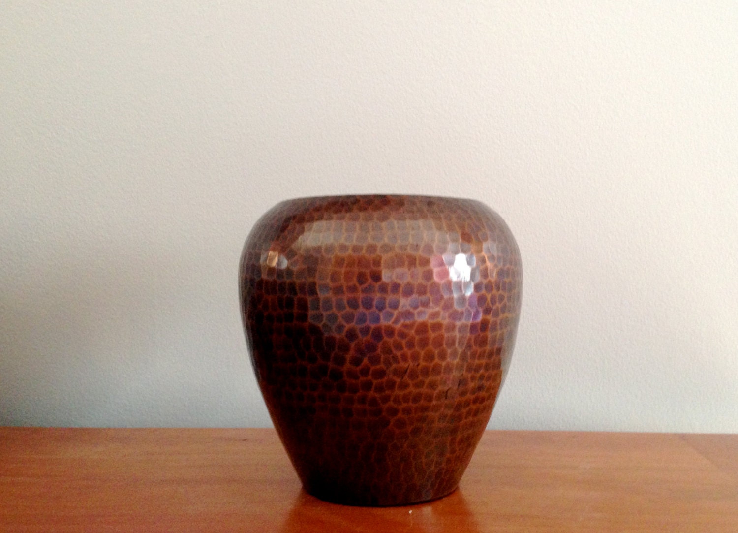 1920s Roycroft vase in hammered bronze