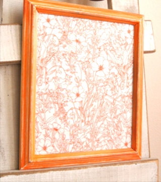 Up Cycled Frame  Fabric Covered Magnet Board/  Message Board / Jewelry Board/Makeup Board