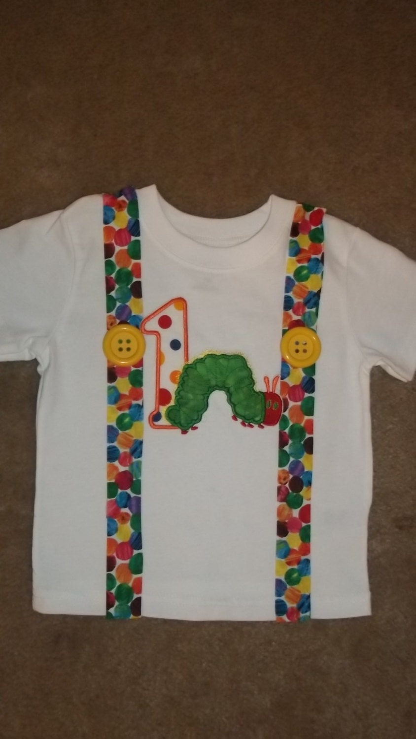 Boys Caterpiller Suspenders Shirt