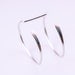 Modern silver cuff bracelet handmade of sturdy 10 gauge sterling silver wire formed into a sleek prong shape - "Large Hammered Tail Cuff"
