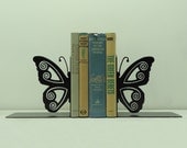 Butterfly Metal Art Bookends - Free USA Shipping