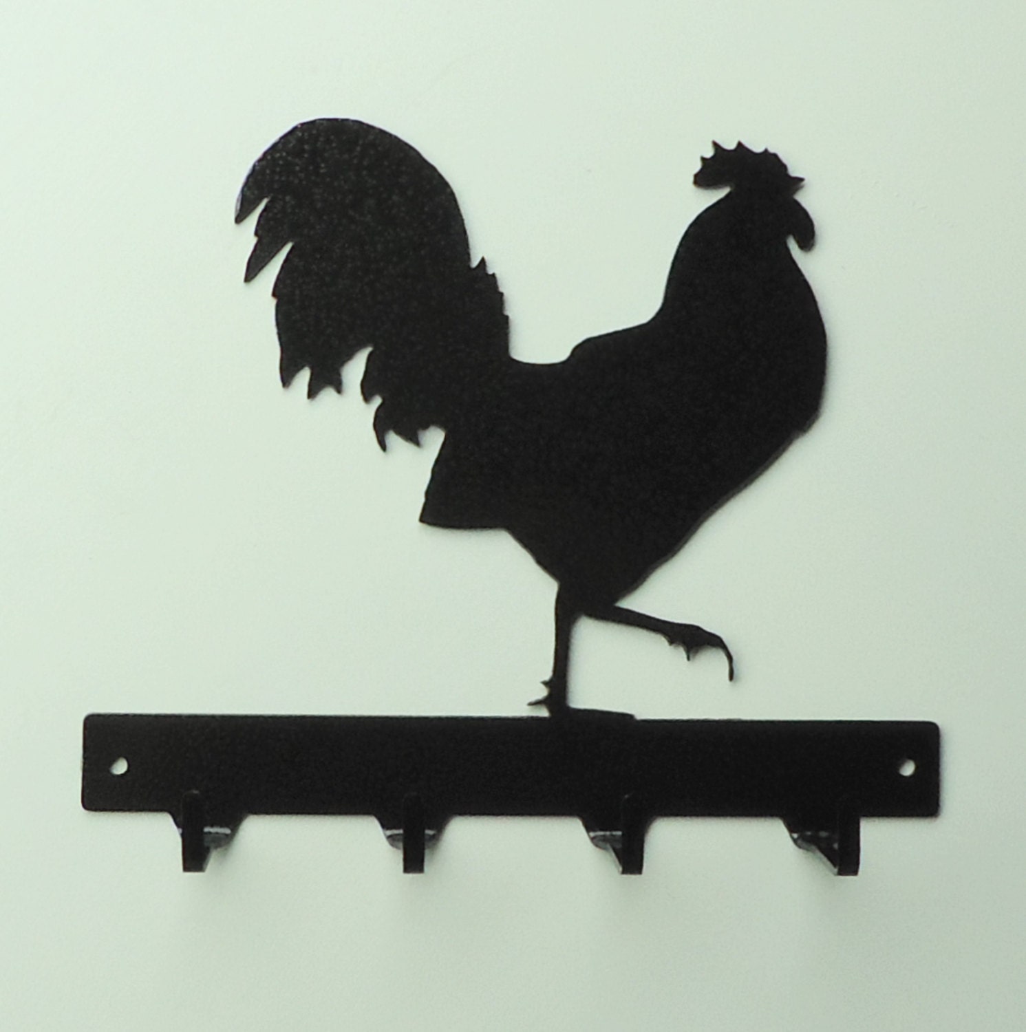Rooster Metal Art Key Rack - Free USA Shipping