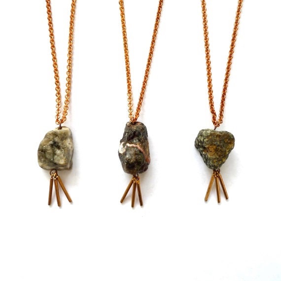 Ocean Jasper Spike Necklace