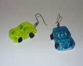 Plastic Toy Car Earrings