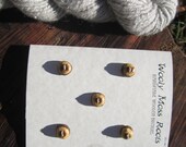 5 Yew Wood Buttons- Handmade Wooden Buttons- Woodland Buttons- Knitting, Sewing, Craft Button